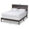 Baxton Studio Anthony Dark Grey Oak Finished Wood Full Size Panel Bed 167-10726 - alternate 8